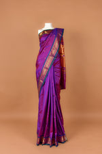 Purple Double Padar Paithani