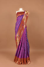 Purple Mor Popat Paithani