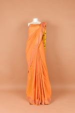 Mustard Orange Cotton Double Padar Paithani