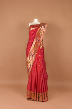 Red Mor Popat Paithani