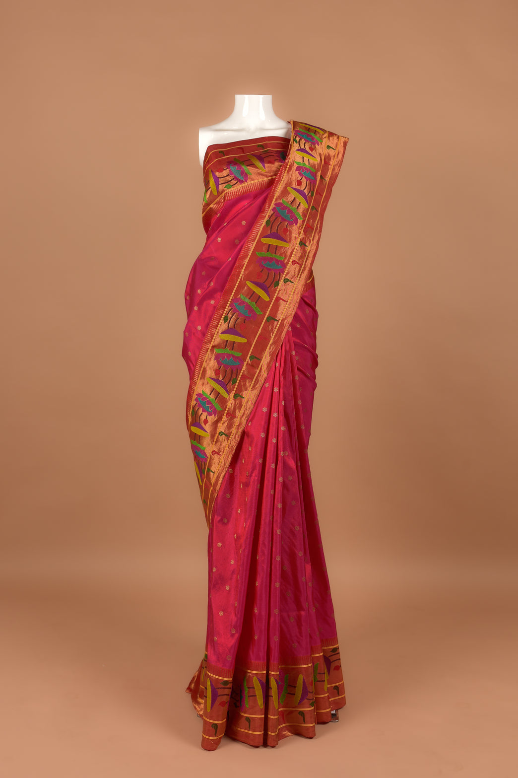 Lotus Brocade Paithani