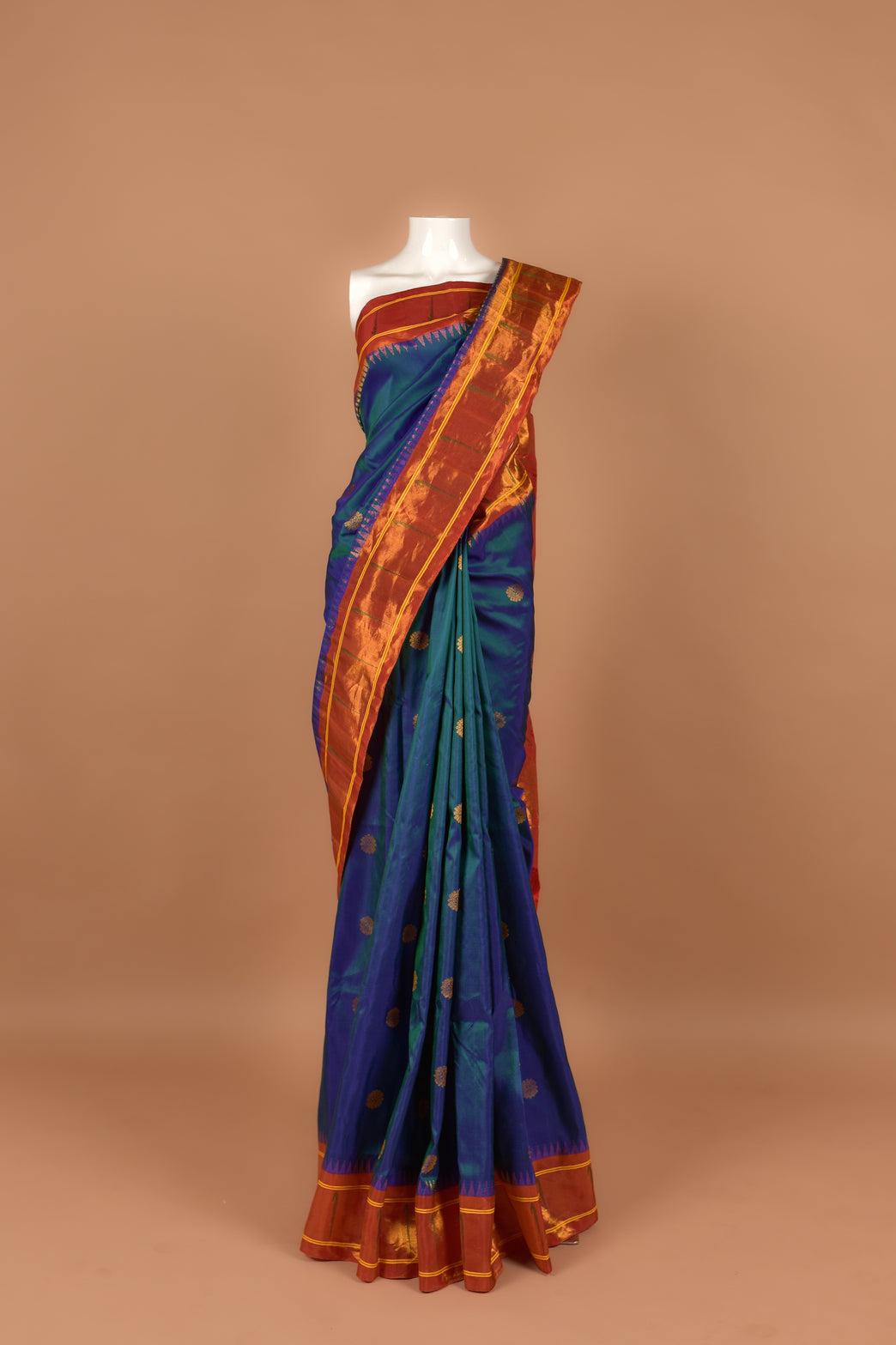 Single Muniya Brocade Paithani