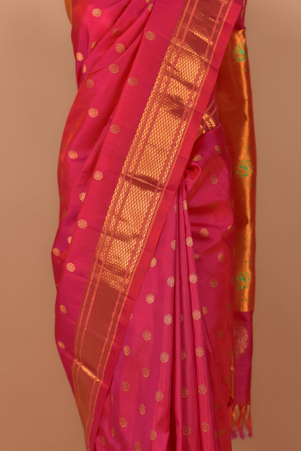Pink Kalanjali Paithani