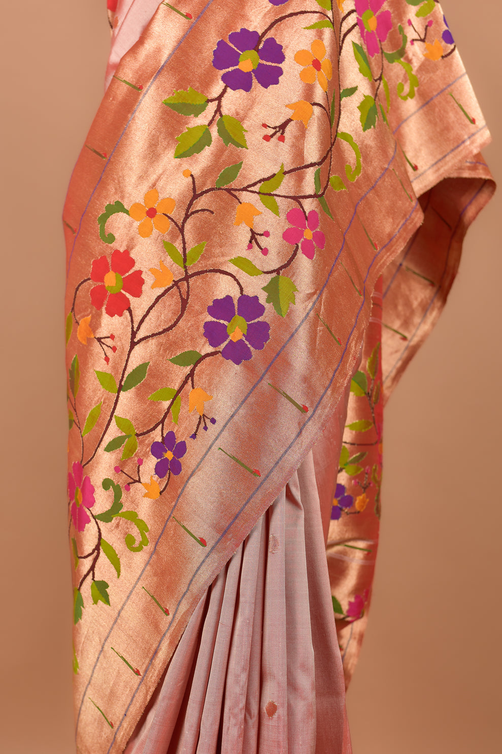 Pastel Half Allover Paithani